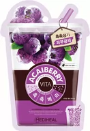 Maseczki do twarzy - Mediheal Vita Acaiberry Mask 20 ml Maska energetyzująco tonizująca z jagodami acai LETNIA WYPRZEDAŻ DO 80% - miniaturka - grafika 1