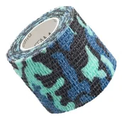 Apteczki i materiały opatrunkowe - Vitammy Autoband niebieskie moro 5cm x 450cm Elastyczny bandaż kohezyjny samoprzylepny - miniaturka - grafika 1