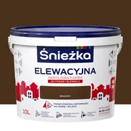 Farby zewnętrzne - Farba elewacyjna akrylowa 10 l Brązowy Śnieżka - miniaturka - grafika 1