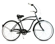 Rowery - Rower miejski męski Cruiser 28 BLACK BANDIT czarny - miniaturka - grafika 1