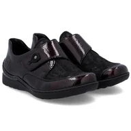 Półbuty damskie - Półbuty damskie Rieker 48951-35 RED R.39 - miniaturka - grafika 1