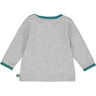 Fred's World by Green Cotton Baby - chłopcy Hello Rocket L/S T Baby T-shirty i topy, Pale Greymarl, 74 - Koszulki i topy damskie - miniaturka - grafika 1