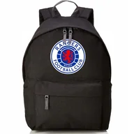 Torebki damskie - PLECAK DO SZKOŁY CZARNY Sportowy Kluby Piłkarskie RANGERS F.C. PIŁKA Wzory - miniaturka - grafika 1