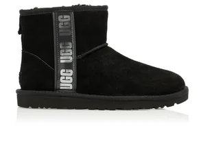 Buty UGG Classic Mini Side Logo II 1134962-BLK 37 - Botki damskie - miniaturka - grafika 1
