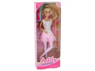 Lalka Dla Dzieci Anlily Baletnica Tancerka Statuetka Kok Różowa Sukienka - Lalki dla dziewczynek - miniaturka - grafika 5