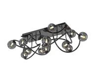Lampy sufitowe - Wofi 9014-1205 - LED Żyrandol natynkowy NANCY 12xG9/3,5W/230V czarny chrom - miniaturka - grafika 1