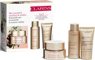 Zestawy kosmetyków damskich - Zestaw do pielęgnacji twarzy Clarins Nutri-Lumiere Value Krem na dzień 50 ml + Krem na noc 15 ml + Lotion oczyszczający 50 ml (3666057144479) - miniaturka - grafika 1