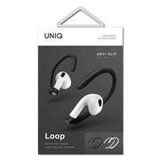 Akcesoria do słuchawek - Apple Uniq Zauszniki Loop Sports do AirPods czarno-białe UNIQ574WHTBLK - miniaturka - grafika 1