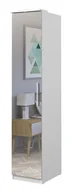 Inne meble do salonu - Szafa Optima 57 1D 45X217 Biały Połysk / Lustro - miniaturka - grafika 1