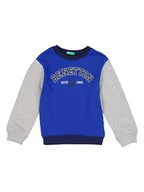 Bluzy i sweterki niemowlęce - Benetton Bluza w kolorze niebiesko-szarym - miniaturka - grafika 1