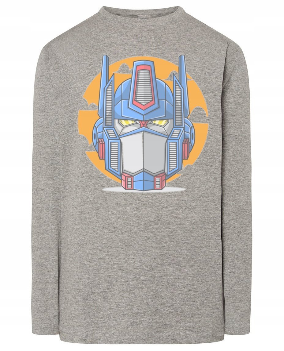 Longsleeve męski fajny nadruk ROBOT r.M