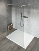 Kabiny prysznicowe - GELCO Kabina prysznicowa przyścienna VARIO WHITE WALK IN 100x200 szkło przezroczyste z powłoką Coated Glass GX1210GX2215 - miniaturka - grafika 1