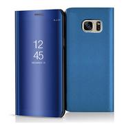 Etui i futerały do telefonów - Etui na Samsung Galaxy S7, Flip Clear View z klapką, niebieski - miniaturka - grafika 1