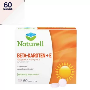 Naturell Beta Karoten + Witamina E 60 szt. - Witaminy i minerały - miniaturka - grafika 1