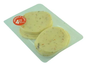 Ser salami z pomidorami i bazylią, plastry 150g - Sery - miniaturka - grafika 1