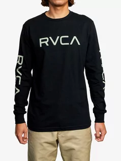 Bluzki dla chłopców - RVCA BIG RVCA black koszulka męska z długim rękawem - L - grafika 1