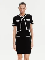 Sukienki - Morgan Sukienka dzianinowa 251-RMBIBI Czarny Slim Fit - miniaturka - grafika 1