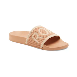Damskie Klapki ROXY SLIPPY KNIT ARJL101127-TTC – Brązowy - Klapki i japonki damskie - miniaturka - grafika 1