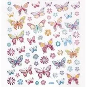 Zabawki kreatywne - Dalprint Naklejki motyle i kwiaty - miniaturka - grafika 1