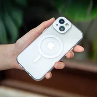 Etui i futerały do telefonów - Moshi iGlaze MagSafe - Etui iPhone 15 Plus (Luna Silver) - miniaturka - grafika 1