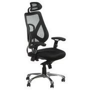 Fotele i krzesła biurowe - Bs fotel ergonomiczny corpocomfort bx-w4310 czarny - miniaturka - grafika 1