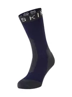Skarpetki damskie - SEALSKINZ Stanfield wodoodporne skarpety o średniej długości w ekstremalnych niskich temperaturach, Granatowy/Szary, Small - miniaturka - grafika 1