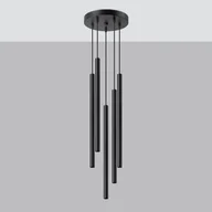 Lampy sufitowe - Pastelo lampa wisząca 5xG9 czarna SL.1176 - miniaturka - grafika 1
