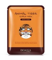 Maseczki do twarzy - Bioaqua Bioaqua, Animal Tiger, nawilżająca maska do twarzy w formie płata, 30 g - miniaturka - grafika 1