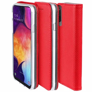 Etui SAMSUNG GALAXY A25 5G Portfel z Klapką Flip Magnet czerwone - Etui i futerały do telefonów - miniaturka - grafika 3