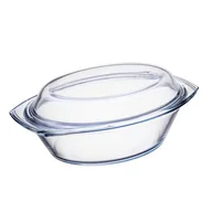 Naczynia żaroodporne - Naczynie żaroodporne z pokrywką TERMICA owal 4,4 l 03371 - miniaturka - grafika 1