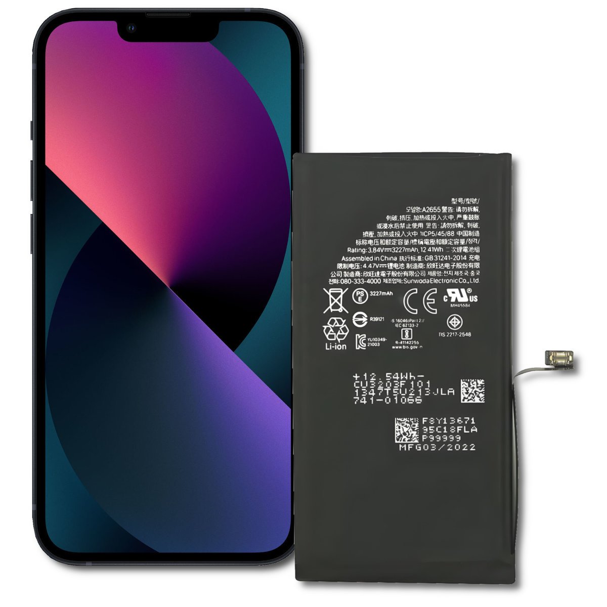 Bateria do iPhone 13 Świeżej Produkcji Nowy akumulator 3227 mAh
