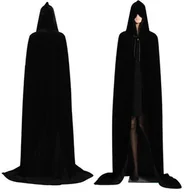 Stroje karnawałowe - PELERYNA STRÓJ ŚMIERCI KOSTUCHY KATA KOSTIUM WAMPIR HALLOWEEN PRZEBRANIE 1 - miniaturka - grafika 1