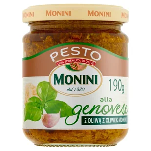 Monini SOS PESTO GENOVESE190G 190G - Sosy w słoikach Monini SOS PESTO GENOVESE190G 190G - Sosy w słoikach - miniaturka - grafika 1