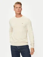 Swetry męskie - Tommy Hilfiger Sweter MW0MW28046 Écru Regular Fit - miniaturka - grafika 1