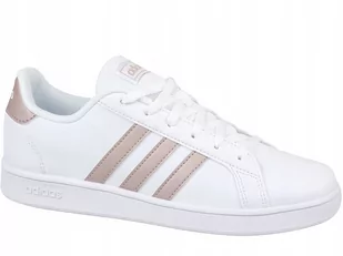 Adidas Unisex Grand Court K Dziecięce Sneakersy, Biały - Sneakersy damskie - miniaturka - grafika 1