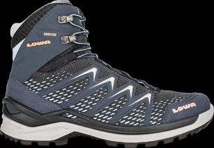Buty trekkingowe damskie Lowa INNOX PRO GTX MID Ws steel blue/salmon wodoodporne z GORE-TEX szare (320703 7922) - Buty trekkingowe damskie - miniaturka - grafika 1