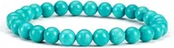 Bransoletki - Turkusowy Howlit Bransoletka Kamień Regulowana Elastyczna Ręcznie Robiona - miniaturka - grafika 1