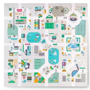 Mata Piankowa Puzzle Edukacyjna Dla Dzieci 105 X 105 cm Nukido - Maty piankowe - miniaturka - grafika 1