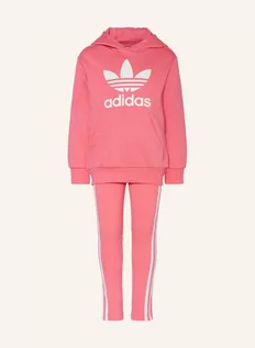 Legginsy - Adidas Originals Zestaw: Bluza Z Kapturem I Legginsy pink - grafika 1