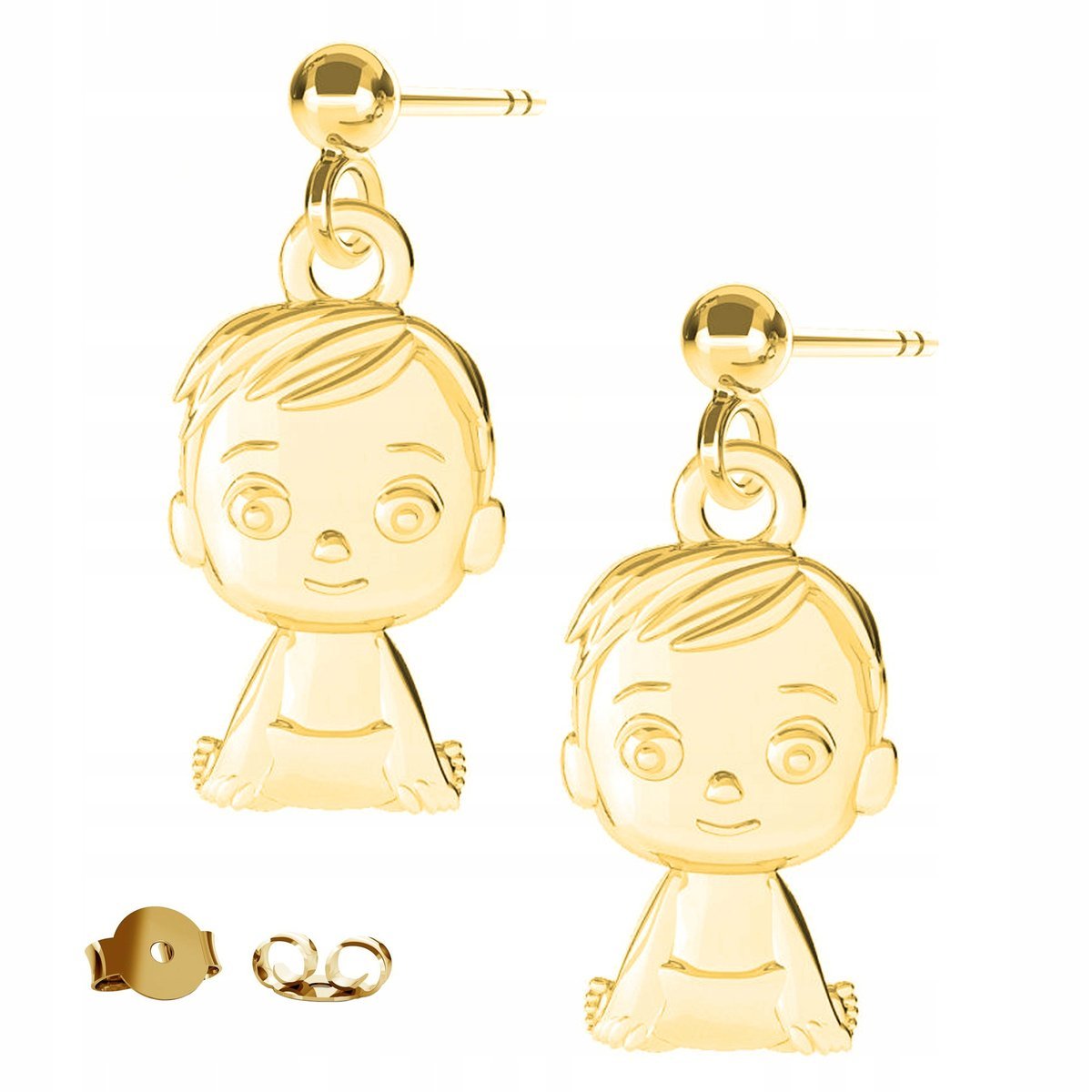 Kolczyki złote Chłopiec Dziecko Boy 925
