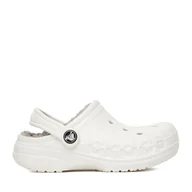 Buty dla dziewczynek - Klapki Crocs C-BAYA LINED CLOG K 207500-11H Biały - miniaturka - grafika 1
