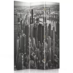 Parawan pokojowy FEEBY, Manhattan, Dwustronny 110x170cm 3-częściowy - Parawany - miniaturka - grafika 1