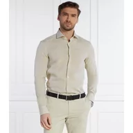 Koszule męskie - BOSS Lniana koszula H-HANK | Slim Fit - miniaturka - grafika 1