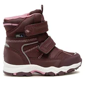 Buty dla dziewczynek - Śniegowce Leaf Silijan LSILJ101A Fioletowy - miniaturka - grafika 1