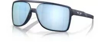 Okulary przeciwsłoneczne - Oakley Okulary przeciwsłoneczne Castel Matte Translucent Blue, Prizm Deep Water Polarized OO9147-06 - miniaturka - grafika 1