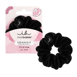 Invisibobble Sprunchie Dusk till Dawn x1 czarny gumka do włosów - Scrunchie z spiralną gumą do włosów do wewnątrz - gumki do włosów dla kobiet i mężczyzn wygodne - Ozdoby do włosów - miniaturka - grafika 1