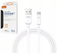 Kable USB - KABEL MICRO USB MOCNY SZYBKI 2.1A RECCI BIAŁY - miniaturka - grafika 1