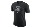 Koszulki męskie - Nike Nba Brooklyn Nets Dri-Fit Essential Logo Tee Black - miniaturka - grafika 1