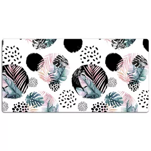 Duża podkładka na biurko Abstrakcja liście 120x60cm, Dywanomat - Podkładki na biurko - miniaturka - grafika 1