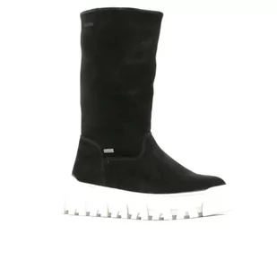 Richter Kinderschuhe Dziewczęce żelazne półdługie kozaki, czarny, 38 EU - Kozaki damskie - miniaturka - grafika 1